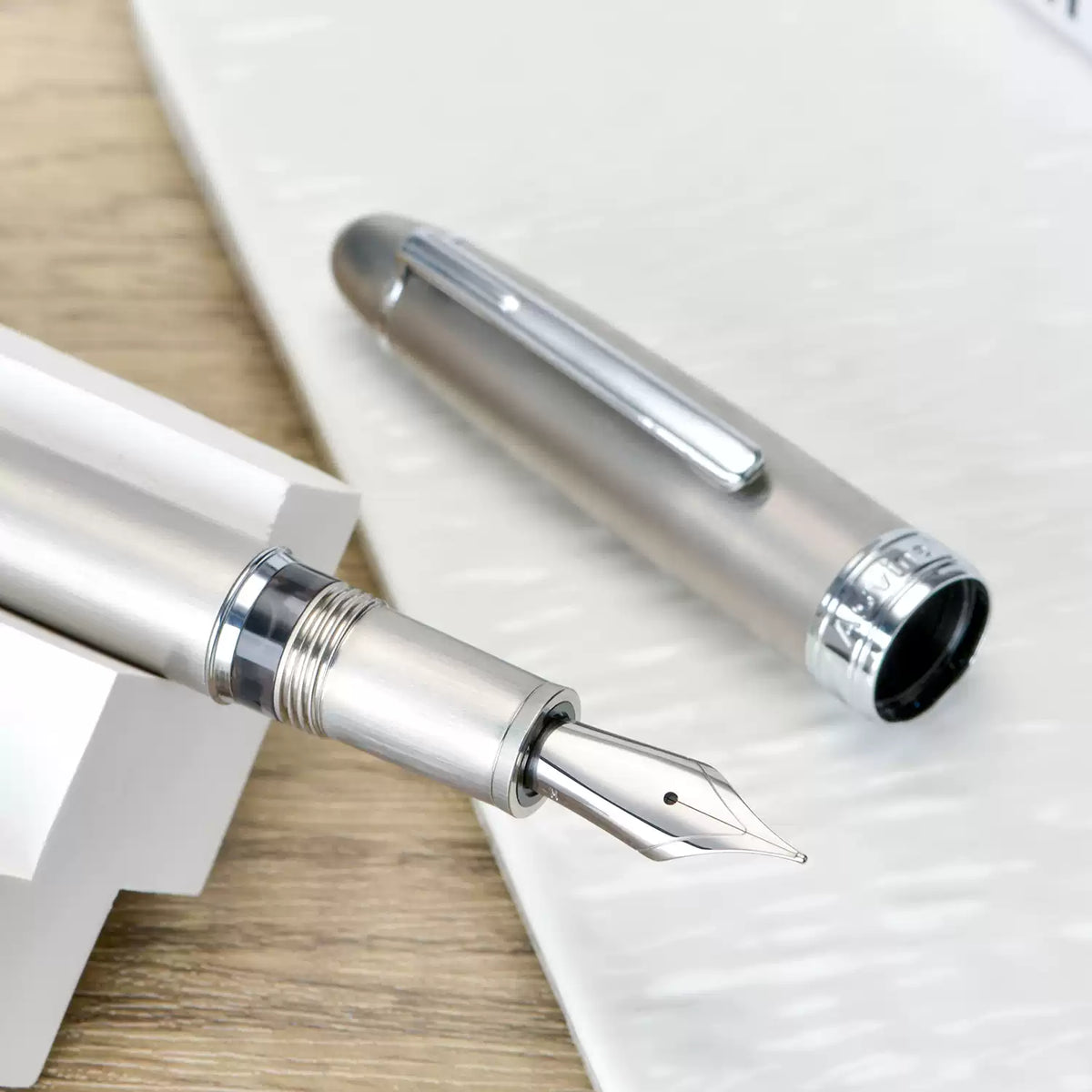 Asvine J16 Titanium Alloy Fountain Pen | Piston Filling | German JOWO Nib