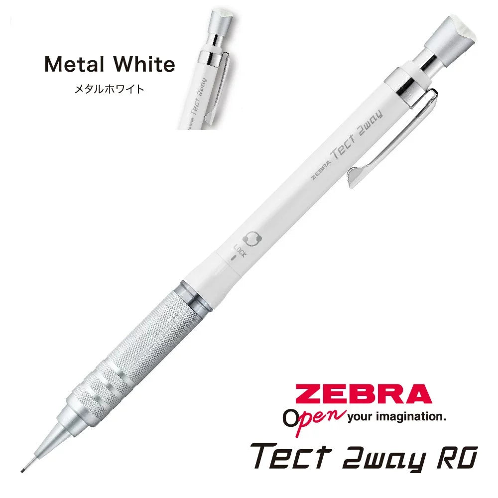 Zebra Tect2way RO Shake Mechanical Pencil 0.5mm Metal White