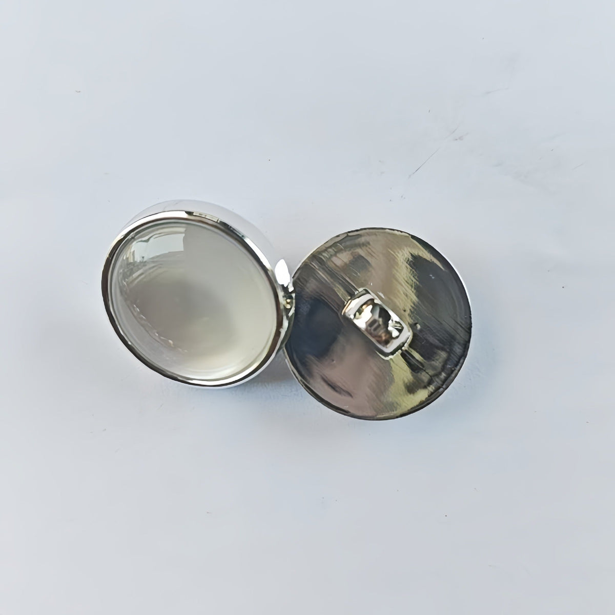 15/18/20mm Round Pearlized Cat's Eye Plastic Shirt Shank Buttons 30PCS