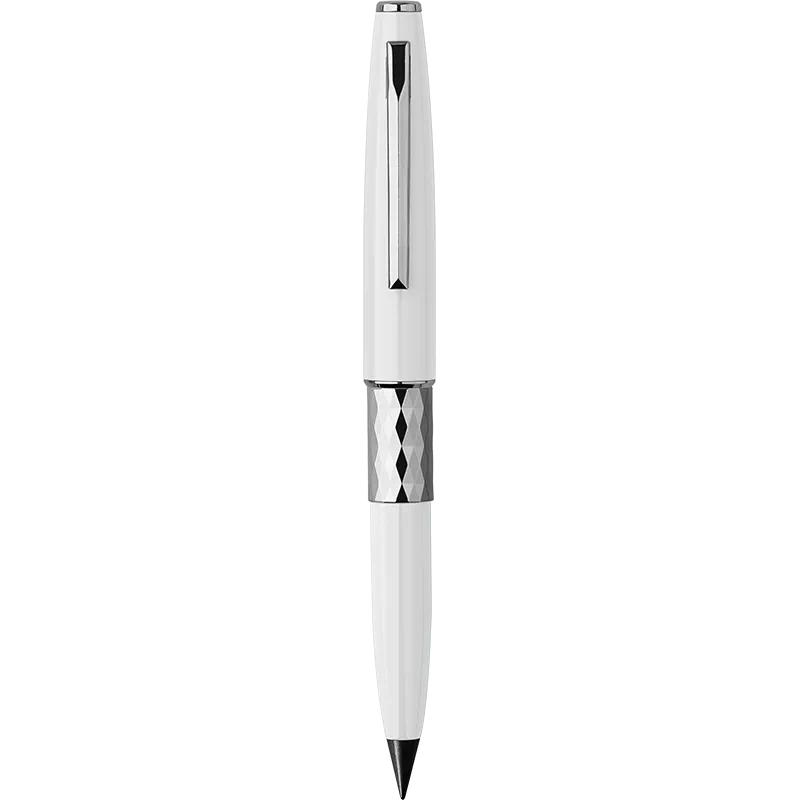 MAJOHN N102 Dual-Ended Fountain Pen & Eternal Pencil with 5 Alloy Pencil Tips White