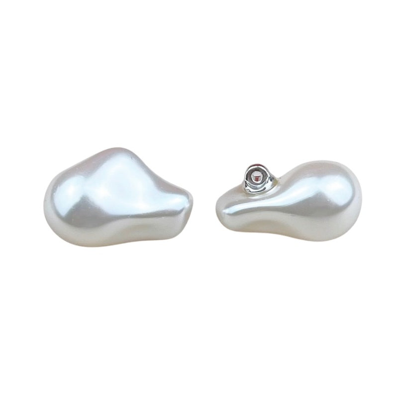 18/23MM High-Gloss Peanut Pearl Dress Cheongsam Buttons 10pcs White
