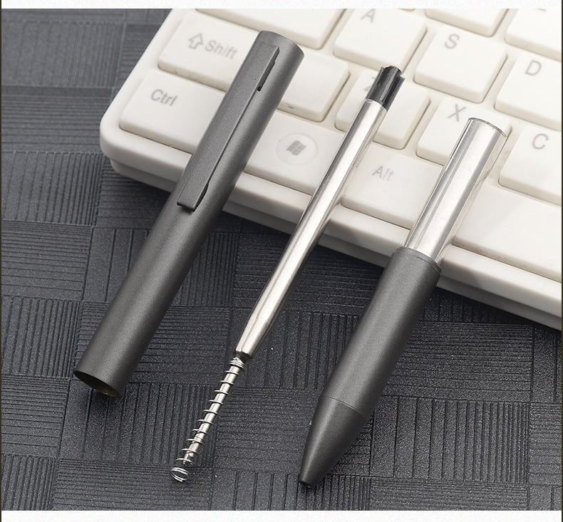 Matte Dark Gray Metal Ballpoint Pen | Twist Mechanism | Black Ink 1.0mm | 10-Pack