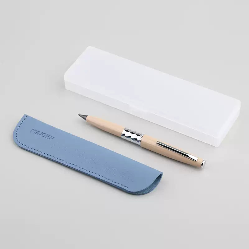 MAJOHN N102 Dual-Ended Fountain Pen & Eternal Pencil with 5 Alloy Pencil Tips