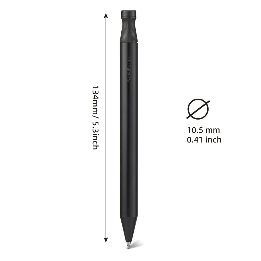 NATAMI Novaforge Luxury Metal Rollerball Pen | 0.5mm Black Ink | Premium Signature Pen