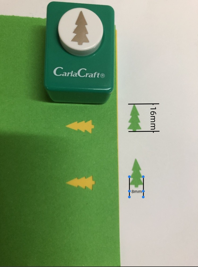 CARL Craft Mini Punch Japan Selection Christmas Tree Small