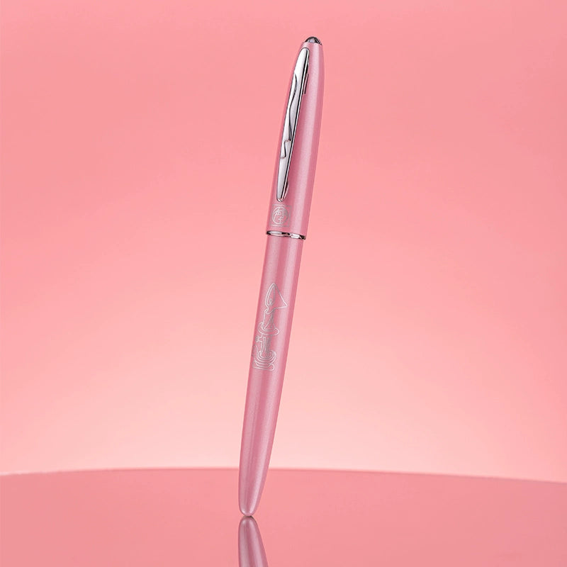 Pimo 606 Fountain Pen - 0.38mm Extra Fine Nib Pink