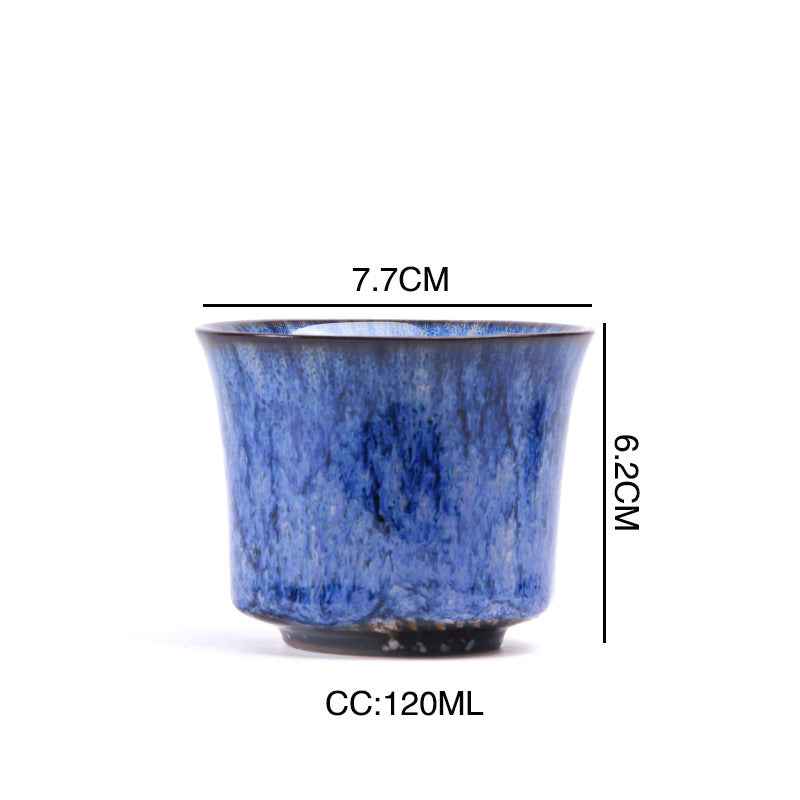 Small Ceramic Coffee Tea Cup 4 Color Set 120ml