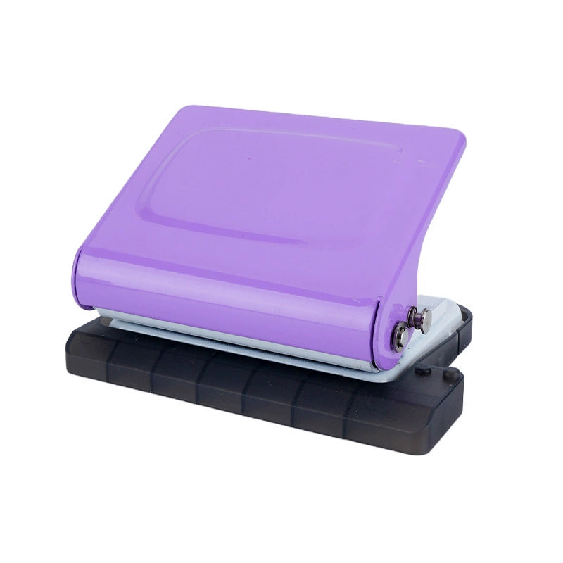 10-Hole Paper Punch Binding Machine for Planner A4/A5/B5 Book Purple
