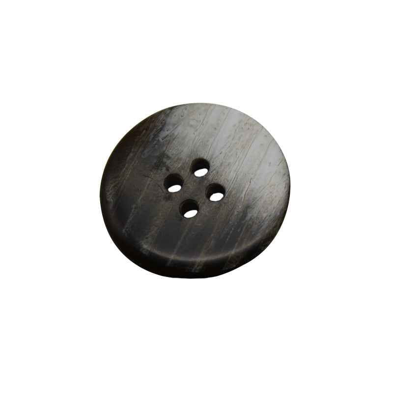 25mm Wood Grain Gradient White Black Round 4-Hole Resin Buttons 100pcs Black