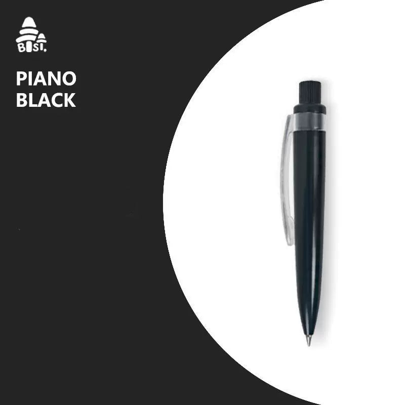 BTST All-Metal Mini Gel Pen Silent Click Retractable 0.5mm Black Ink Black