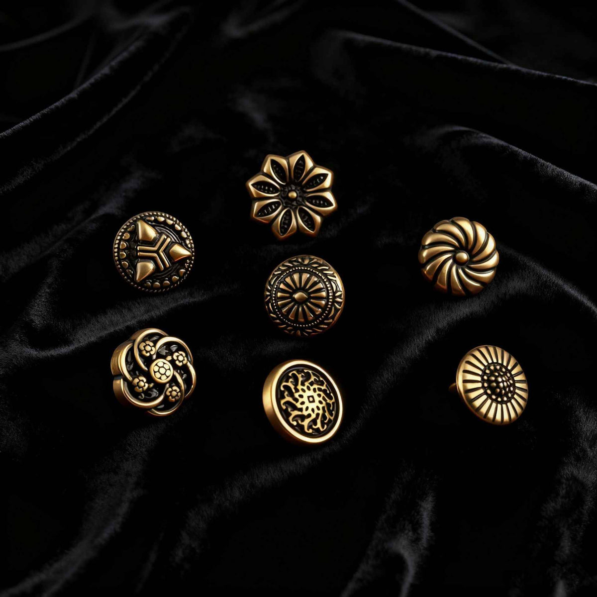 10mm Chinese Style Antique Bronze Zinc Alloy Shirt Buttons - 70pcs
