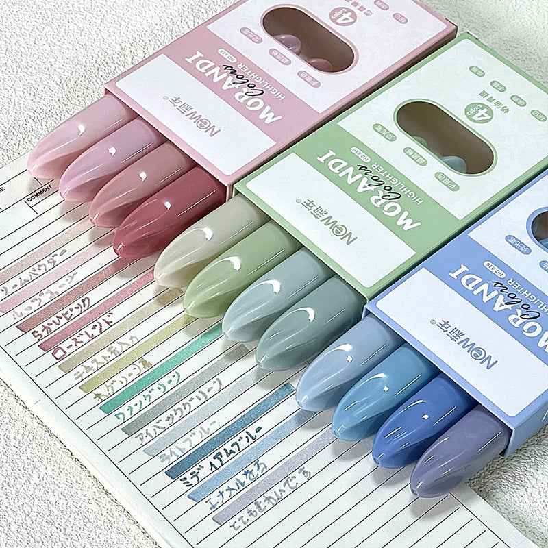 Morandi Color Highlighters 12 Pack Chisel Tip