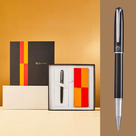 Pimio R16S Luxury Metal Ballpoint Pen Gift Set Silver Black