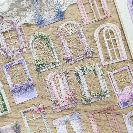 60 Window Blossom Sticker Pack 105x165mm for Journal Scrapbook