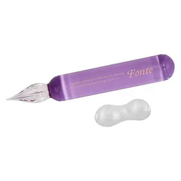 Komamono Lab Fonte Mini Glass Dip Pen with Pen Rest Purple