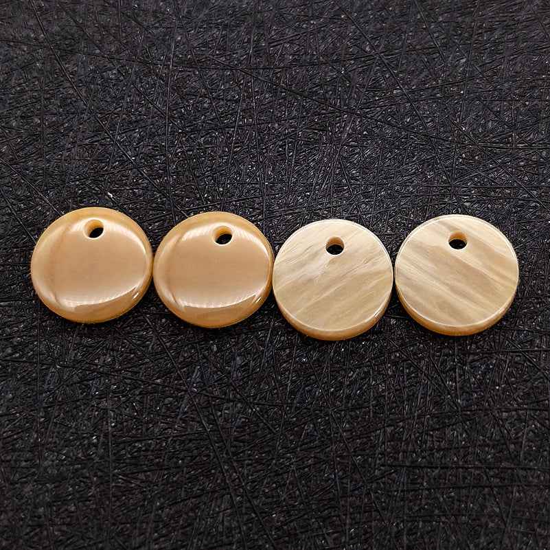 18L (11.5mm) Round Single-Hole Resin Decorative Buttons 90 Pack