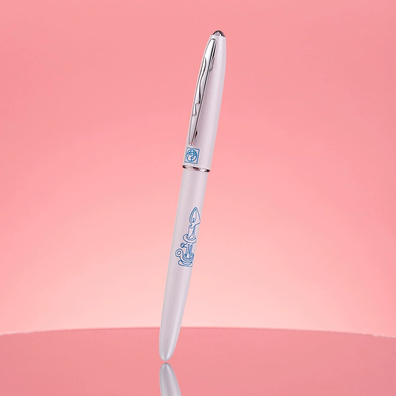 Pimo 606 Fountain Pen - 0.38mm Extra Fine Nib White