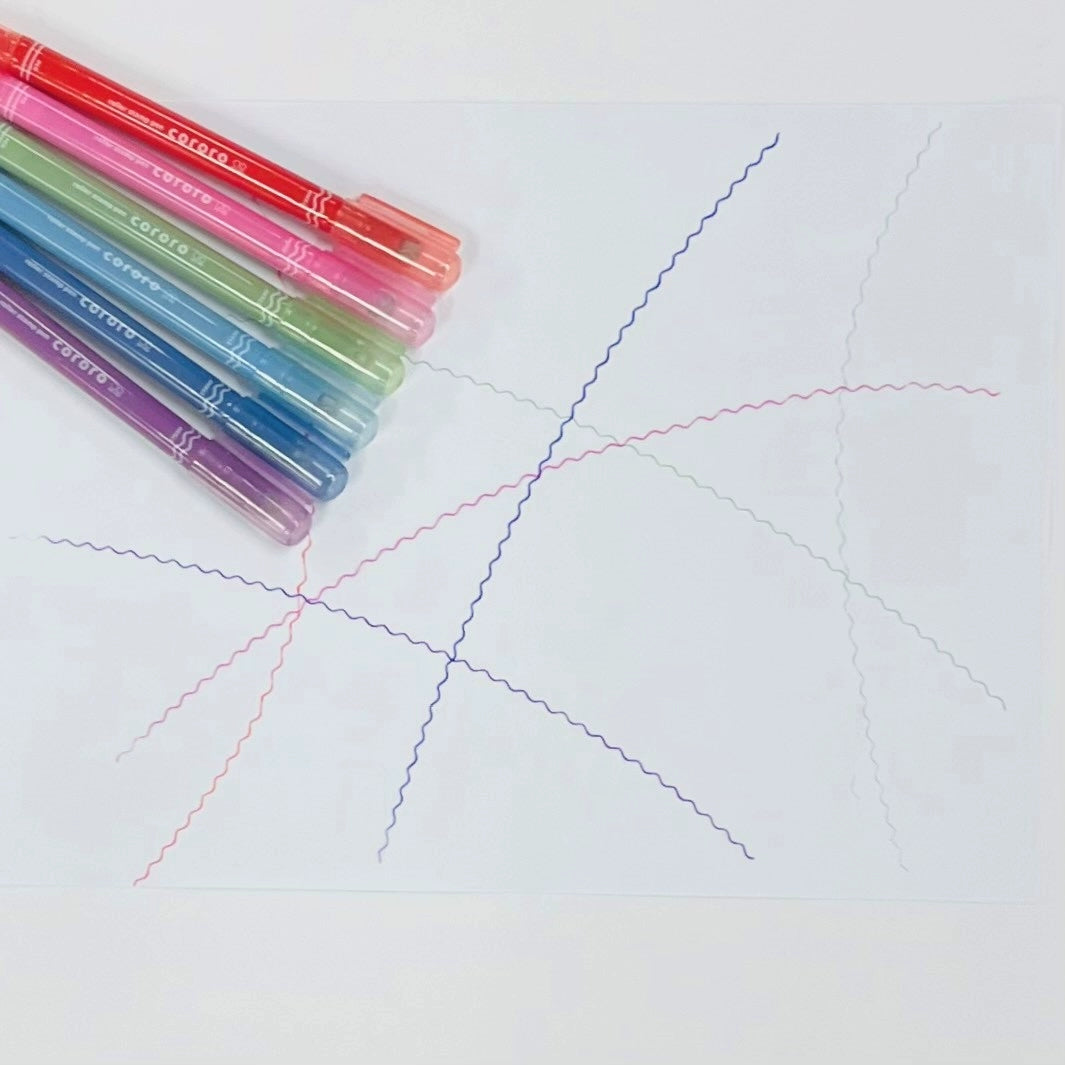 Sun-Star Cororo Roller Stamp Pen - Wave & Dot