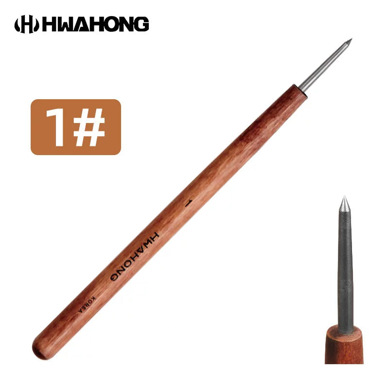 HWAHONG Copperplate Engraving Needle Tool for Soft Metal, 5 Tip Options #1