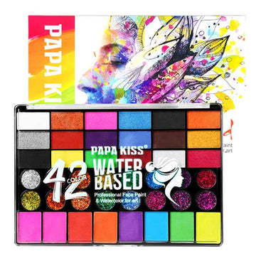 42 Color Face Painting Kit for Kids Water-Based