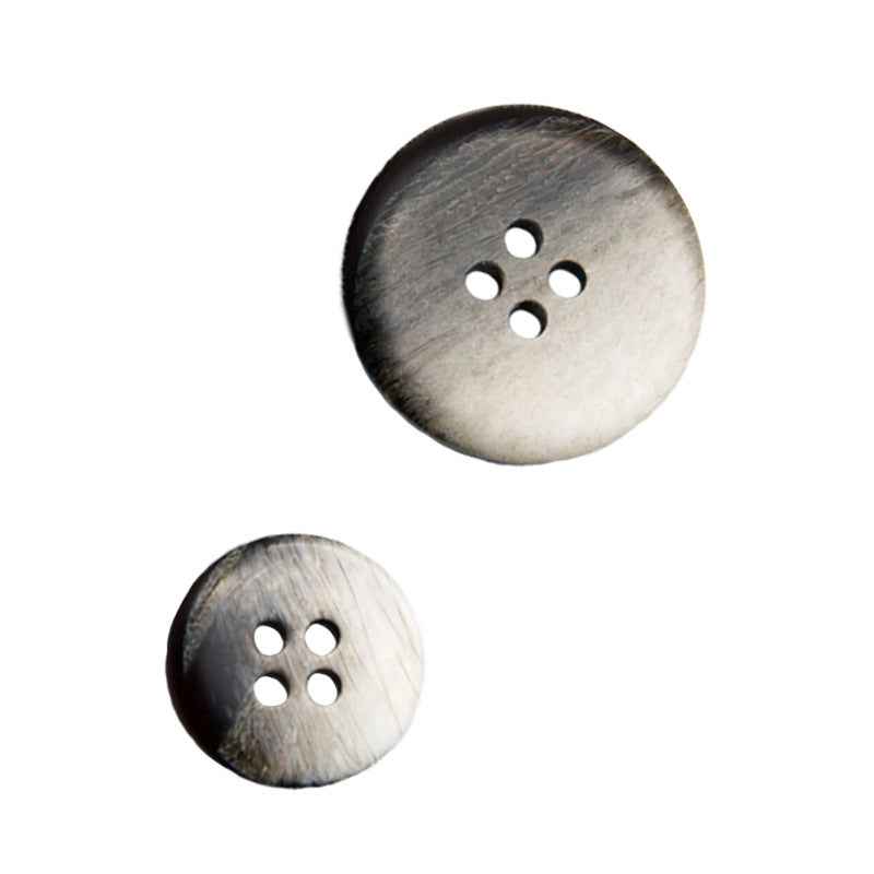 25mm Wood Grain Gradient White Black Round 4-Hole Resin Buttons 100pcs Cofee