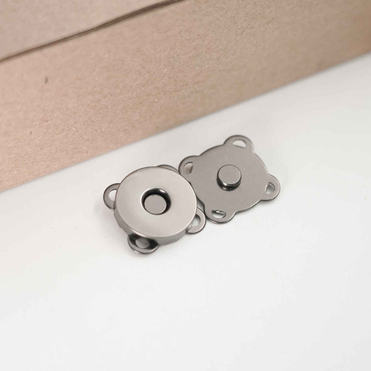 14/18mm Metal Magnetic Snap Buttons for Handmade Bags Clothing 20pcs Gunmetal