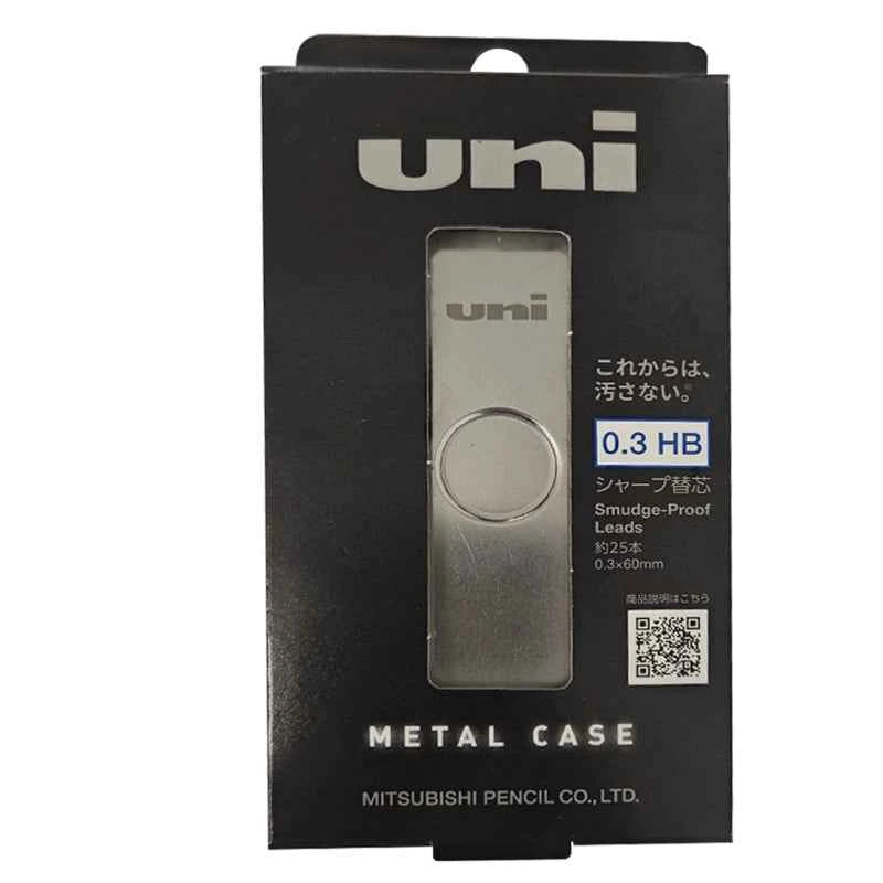 Uni Smudge Proof Pencil Leads Metal Case 0.3/0.5 HB 0.3mm