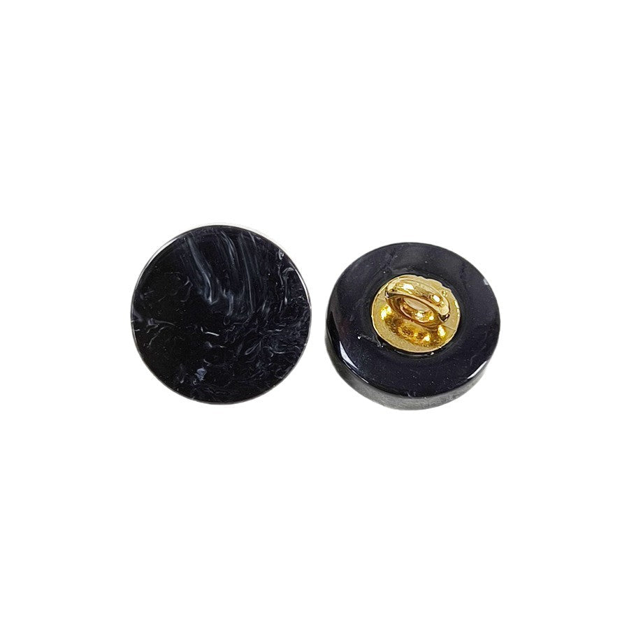 18L Faux Agate Resin Shank Buttons – 11mm Metal Shank,50pcs