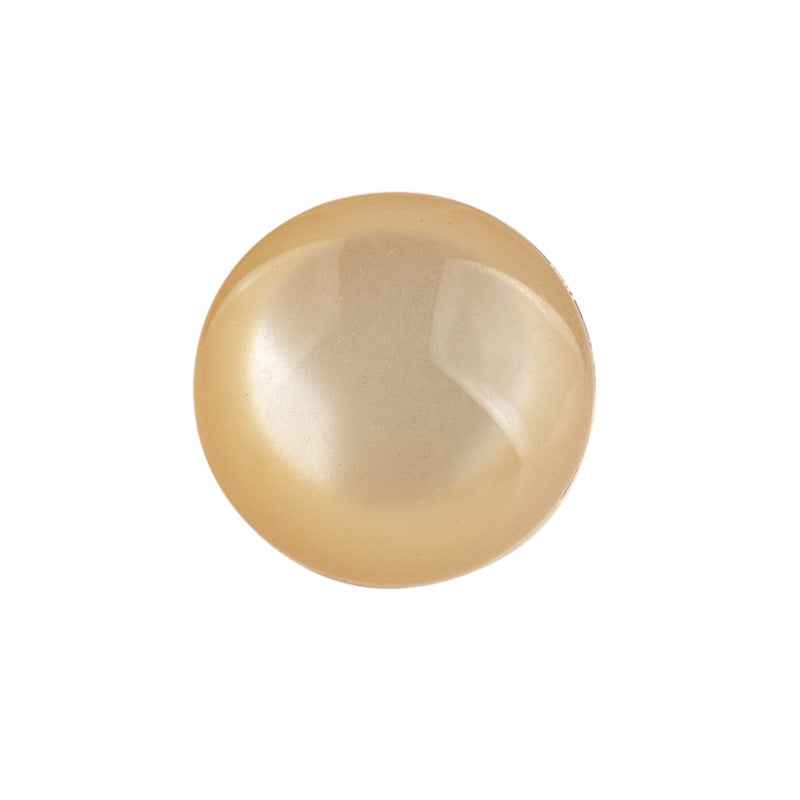 Round Resin Buttons with Metal Backing & Shank 60pcs for Women Pearl Beige