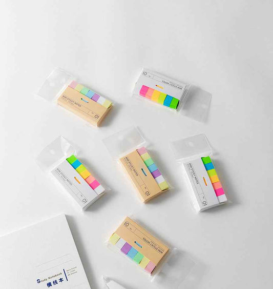42 Pads 40x10mm Mini Sticky Notes Flags Tabs Page Markers 14 Color