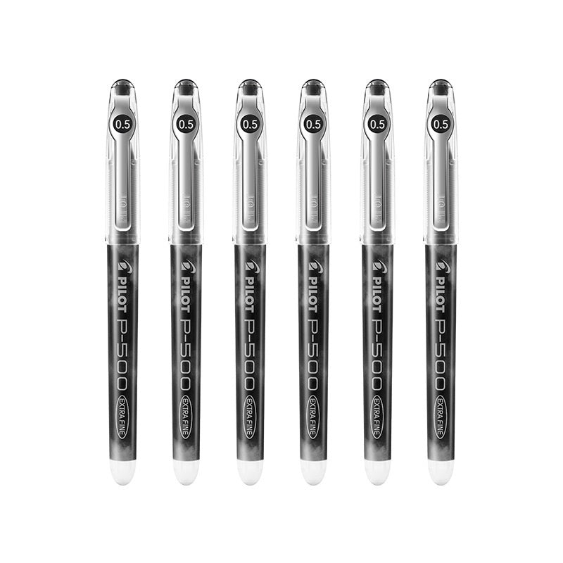 Pilot Precise P-500 Gel Ink Rolling Ball Pens,Extra Fine Point,6 Pack Black