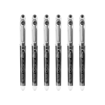 Pilot Precise P-500 Gel Ink Rolling Ball Pens,Extra Fine Point,6 Pack Black