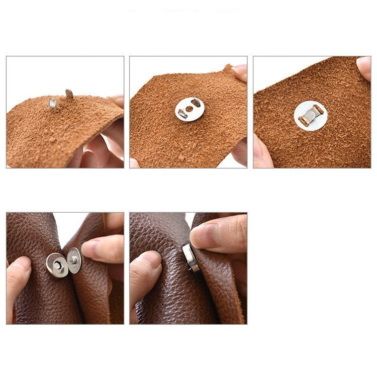 Metal Round Magnetic Snap Buttons for Bag 20pcs