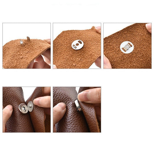 Metal Round Magnetic Snap Buttons for Bag 20pcs