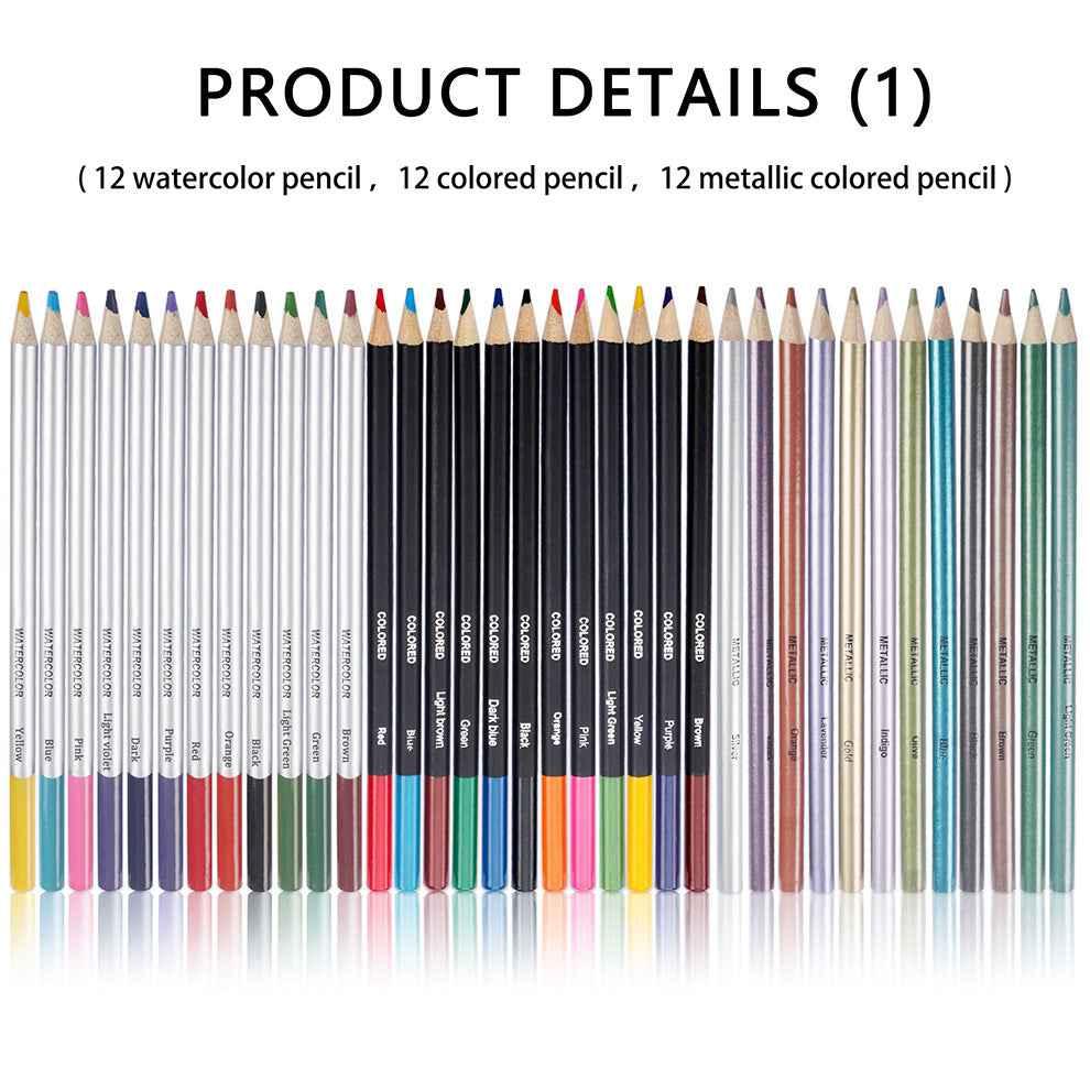 KALOUR Ensemble de 83 crayons de couleur pour dessin artistique