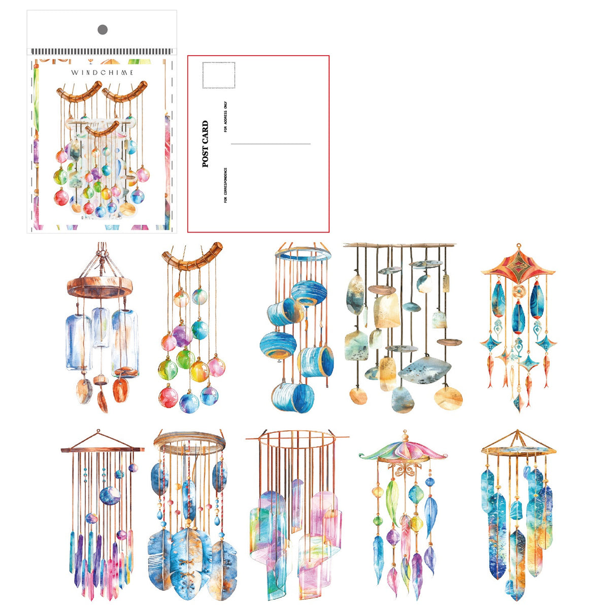 Dreamland Feather Sticker Set – 120 Sheets 70mm