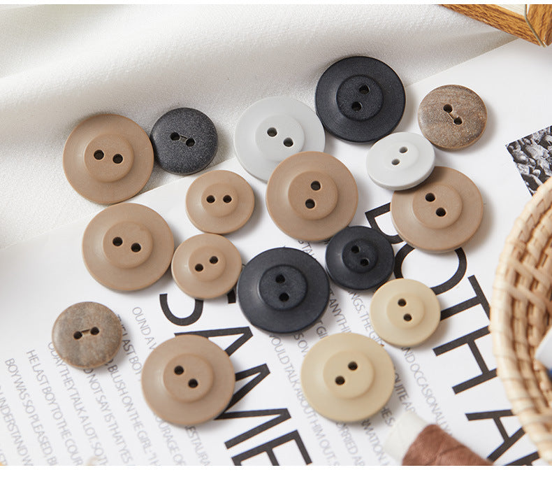 24L/32L Round Two-Hole Eco-Resin Buttons