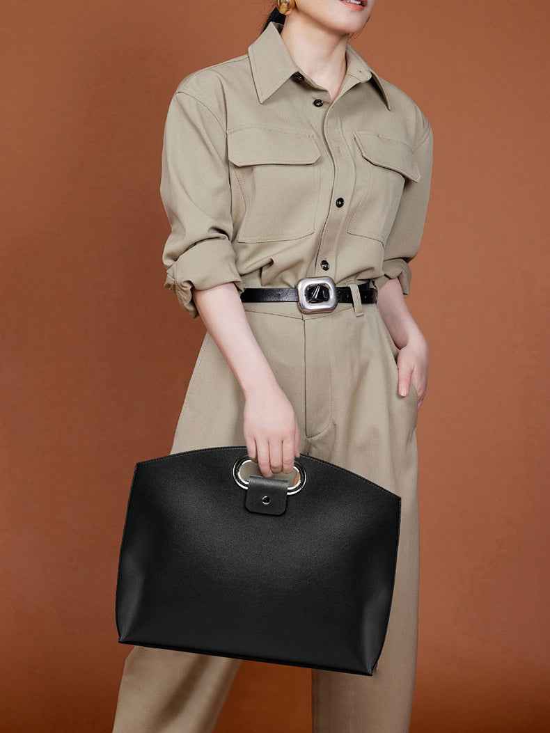 PU Leather Laptop Handbag & Sleeve 2-Piece Set 13.3/14 Inch