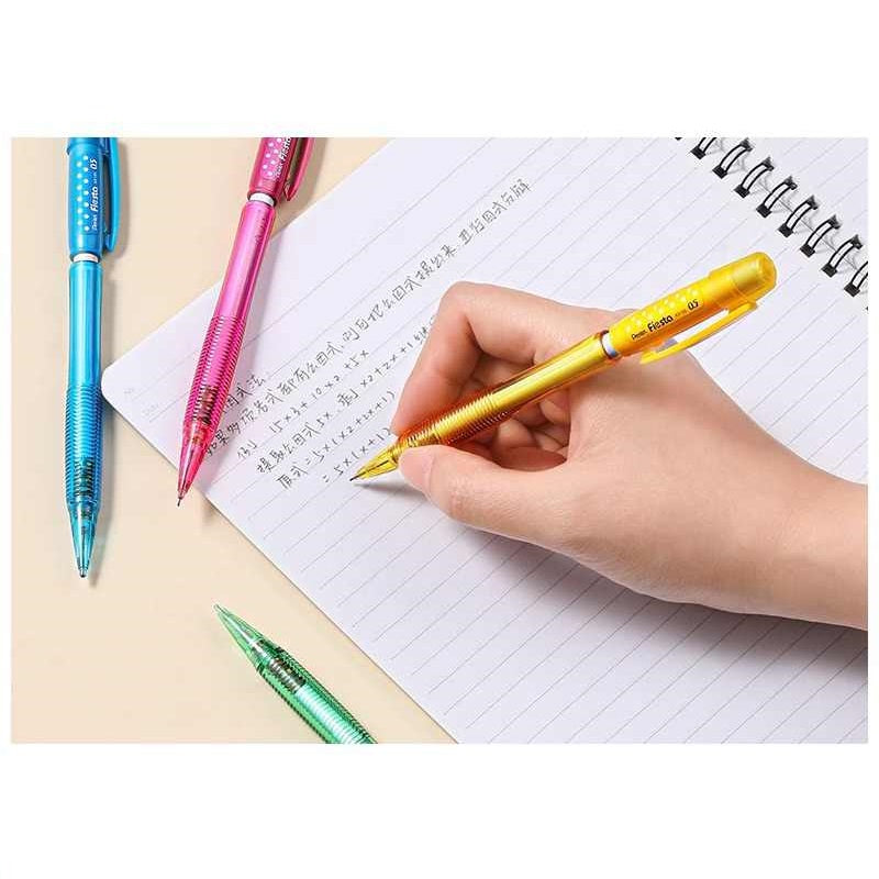 Pentel Fiesta Mechanical Pencil AX105 0.5mm Dot Barrel - 4 Colors Pack