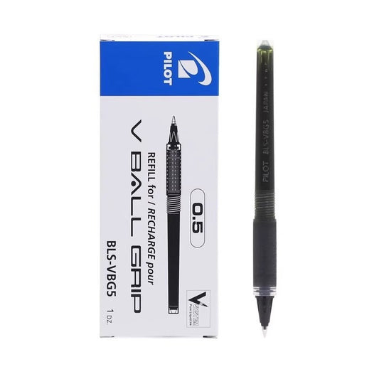 Pilot BLS-VBG5 Pen Refill for V Ball Grip 0.5mm 12 Pack Black