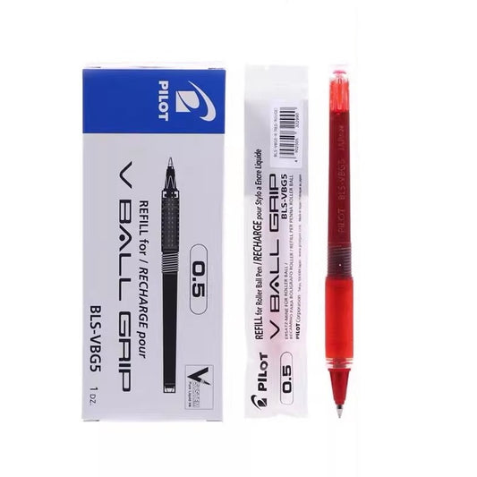 Pilot BLS-VBG5 Pen Refill for V Ball Grip 0.5mm 12 Pack Red