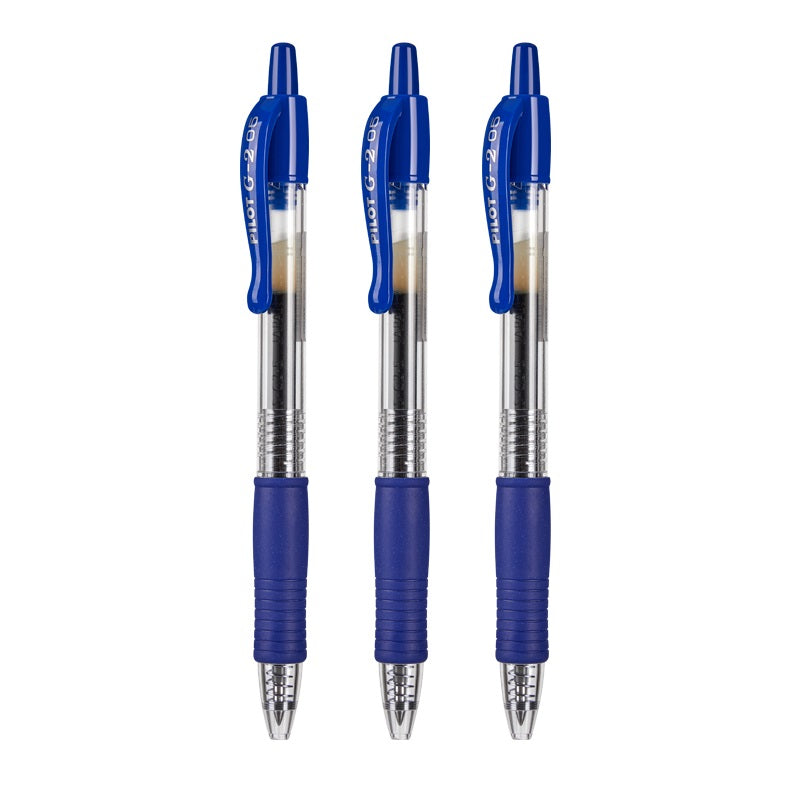 Pilot G2 Retractable Gel Pens- 0.5mm 3 Pack 3 Blue