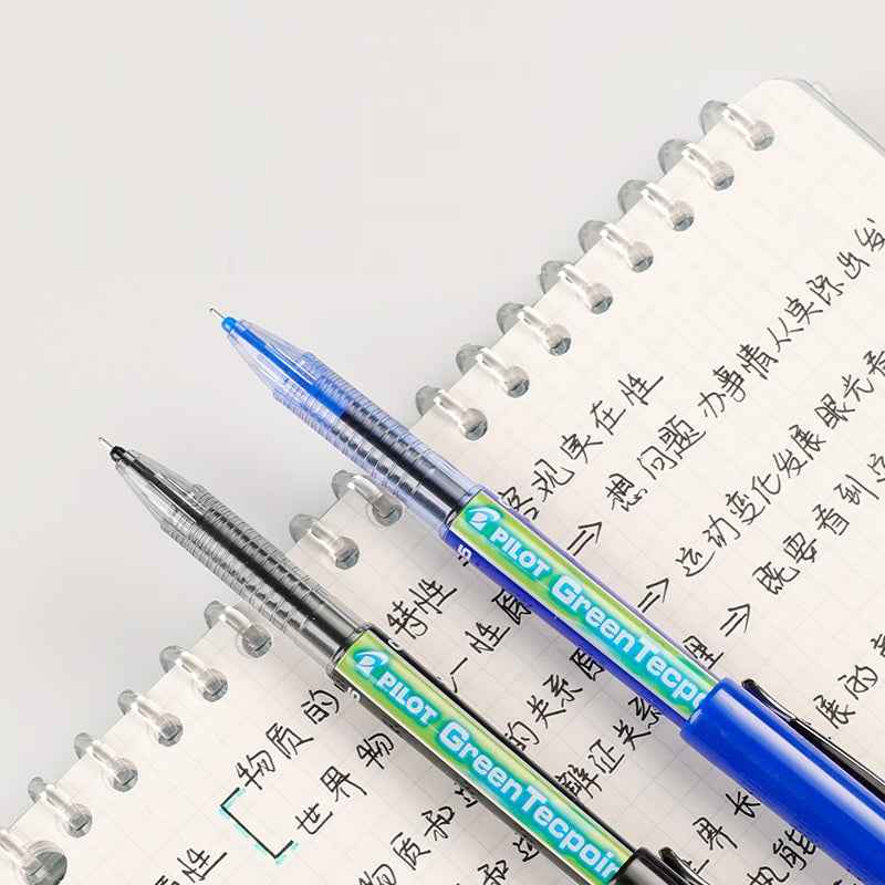 Pilot Green Tecpoint 5 Rolling Ballpoint Pen BXGR5 - 0.5 mm, 3 Pack