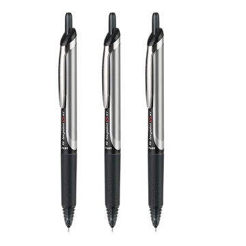 Pilot Hi-Tecpoint V5 0.5mm Retractable Liquid Ink Rollerball Pen 3PCS 3 Black