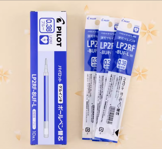 Pilot LP2RF-8UF Gel Pen Refill - 0.38mm - Black/Red/Blue - 10 Pack Blue