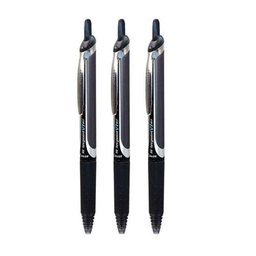 Pilot Precise V7 RT Retractable Rollerball Pen - 0.7mm - Black -3 Pack