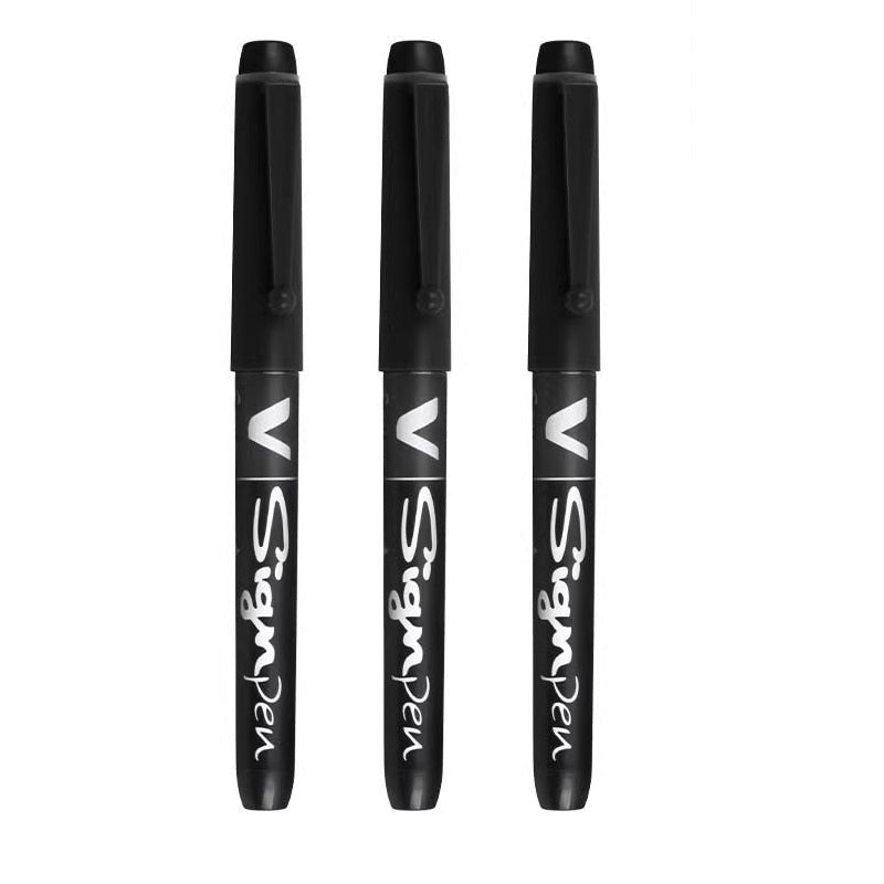 Pilot SW-VSP V Sign Pen Pure Liqud Ink 3 Pack 3 Black