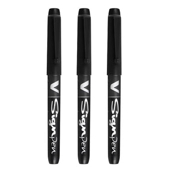 Pilot SW-VSP V Sign Pen Pure Liqud Ink 3 Pack 3 Black