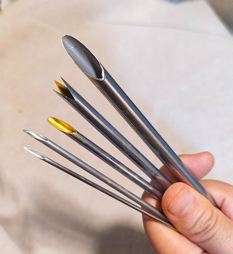 Pottery Hole Punch Tool Set of 5 – Stainless Steel Serrated Drill Cutters (2/3/4/6/8mm)