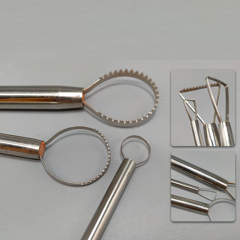 Pottery Trimming Loop Tool Set of 3 – Stainless Steel for Clay Sculpting & Wheel Throwing